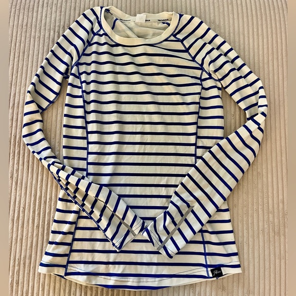 J Crew x New Balance In Transit Striped Soft Long Sleeve Running Pullover - Picture 2 of 5